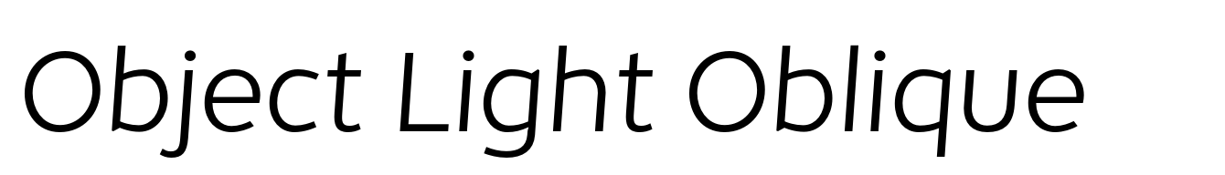Object Light Oblique